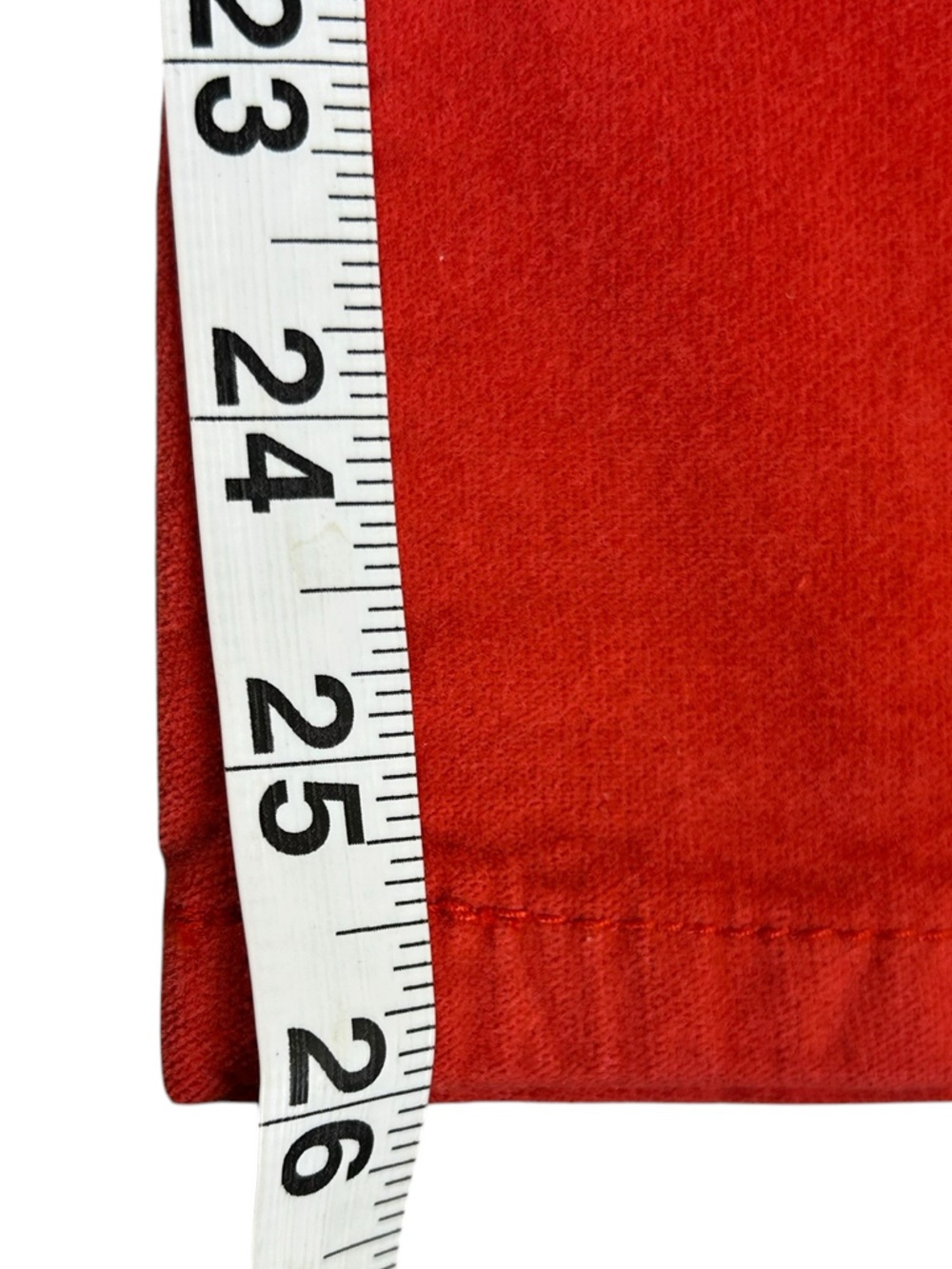 FREE PEOPLE In My Feelings Velvet Crop Slim Flare Pants‎ Red M NWOT Retro Boho - Picture 12 of 15
